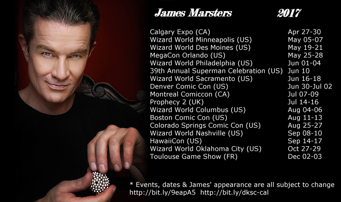 James Marsters Upcoming Events/Conventions